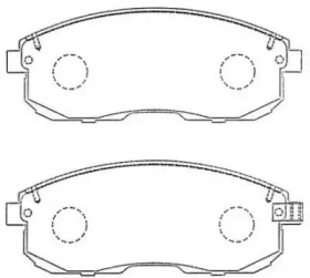 Комплект тормозных колодок (AISIN: ASN-257)